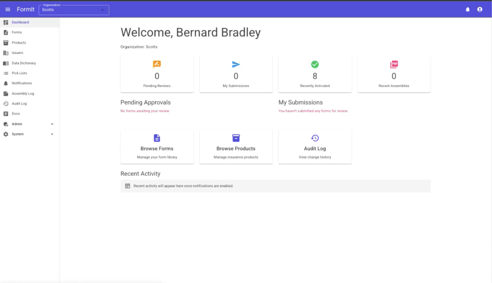 Form Dashboard